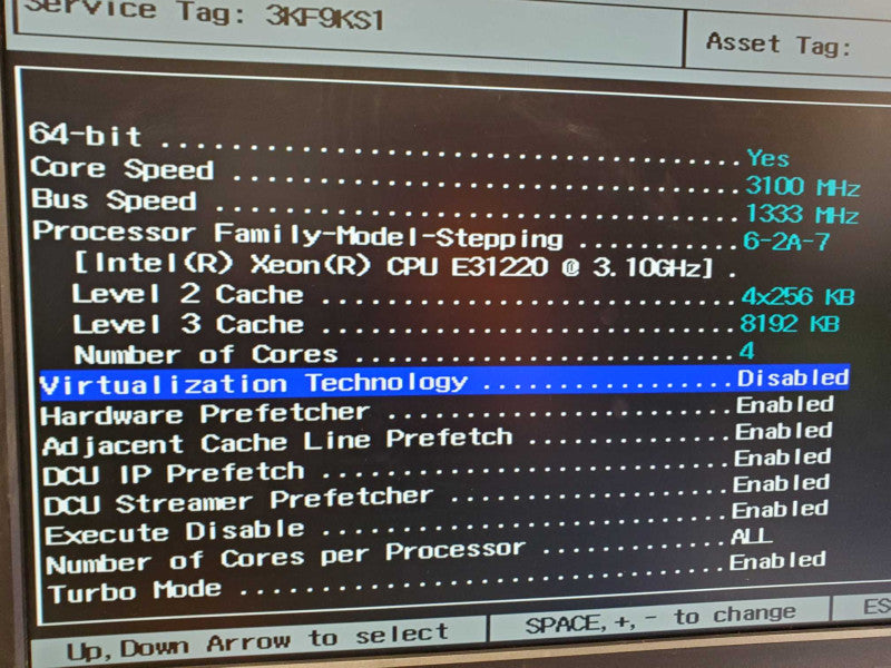 Dell PowerEdge R210 II Xeon E3-1220 @ 3.1GHz 8GB Ram No HDD (