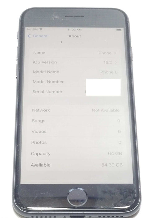 Apple iPhone 8 64GB, Carrier Unlocked, Factory reset