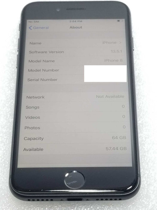 Apple iPhone 8 64GB, Carrier Unlocked, Factory reset, Read