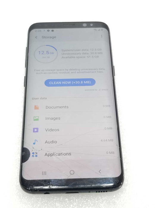 Samsung Galaxy S8 SM-G950W - 64GB, Factory Reset, Missing SIM Tray, READ