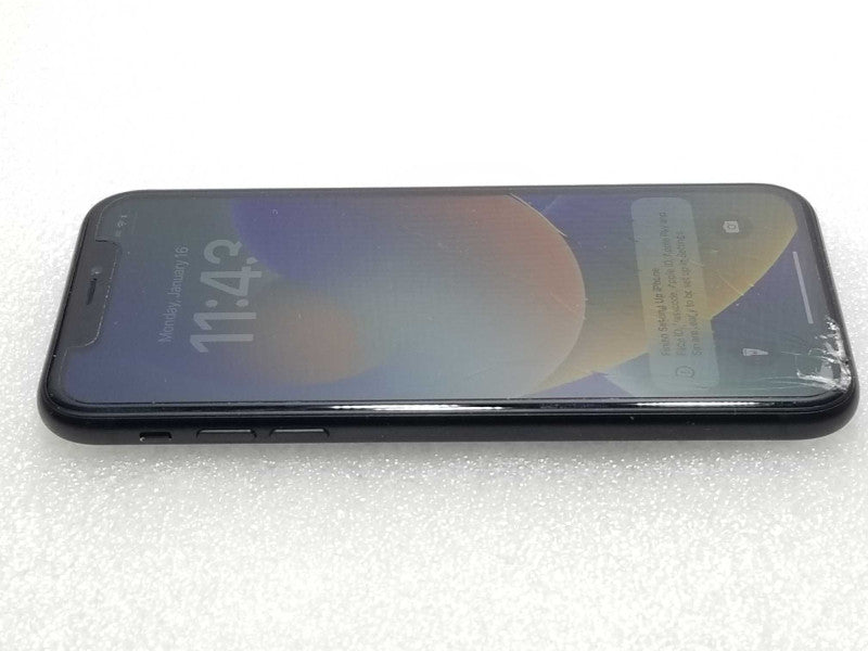 Apple iPhone XR 64GB DARK GREY, UNLOCKED, Broken Glass,