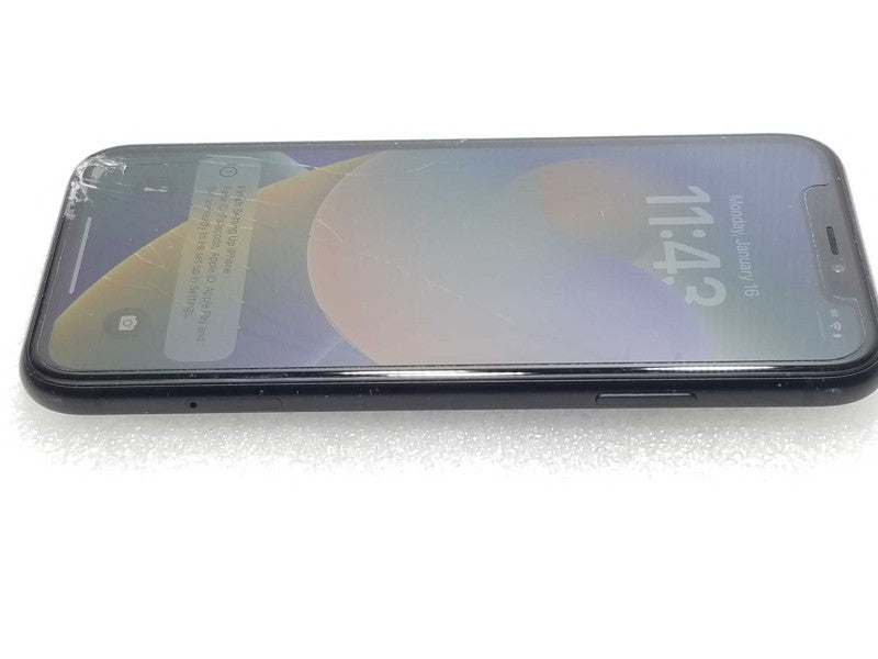 Apple iPhone XR 64GB DARK GREY, UNLOCKED, Broken Glass,