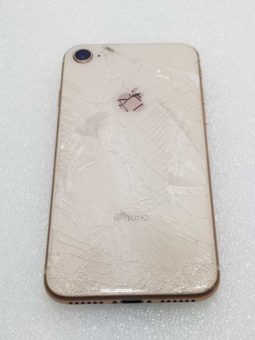 Apple iPhone 8, 64GB, Activation Locked, Backside glass Cracked/Broken, Parts