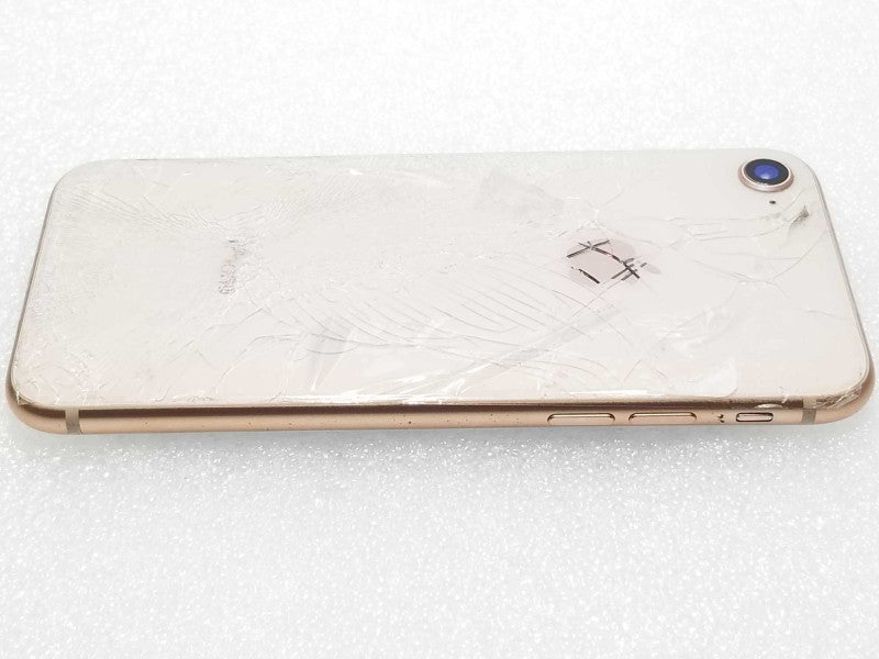 Apple iPhone 8, 64GB, Activation Locked, Backside glass Cracked/Broken, Parts