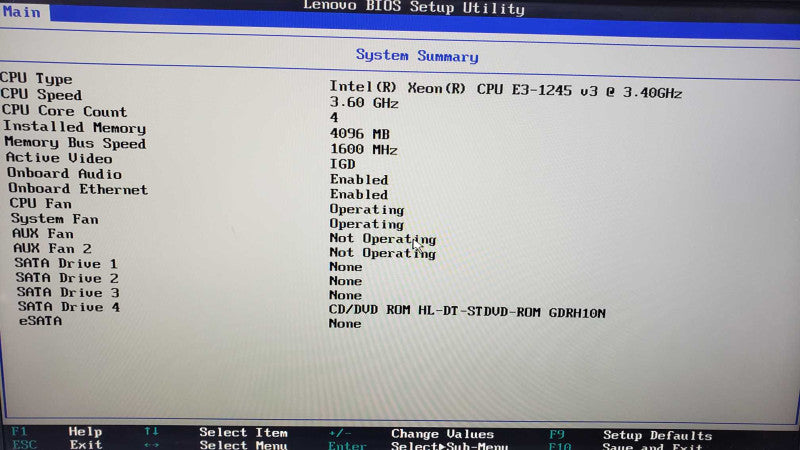 Lenovo ThinkCentre E3-1245v3@3.4GHz 4GB DDR3 No HDD [