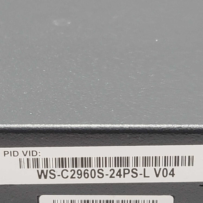 Cisco Catalyst WS-C2960S-24PS-L V04 24-Port PoE+ Gigabit Network Switch =