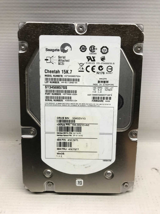 Assorted 450GB 3.5\\" SAS HDD 15K RPM ST3450857SS [