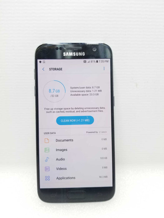 Samsung SM-G930W8 alaxy S7 Black (SM-G930W8) 32GB, Unlocked