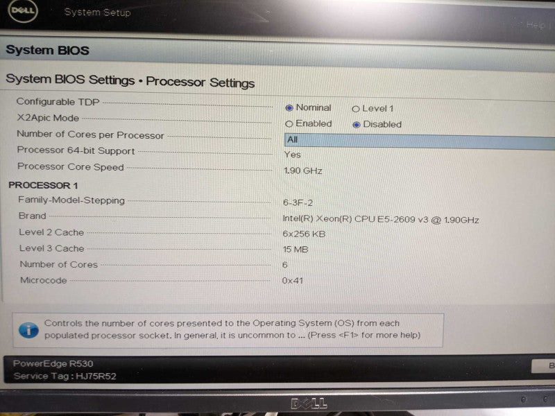 Dell Poweredge R530 Xeon E5-2609 v3 @ 1.90ghz / 12gb ram / H730 Mini Raid