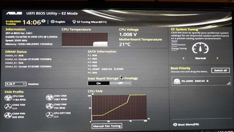 custom PC i5-4690 @ 3.50ghz / 16gb ram / Z97-A Motherboard / XFX R7700 GPU  #