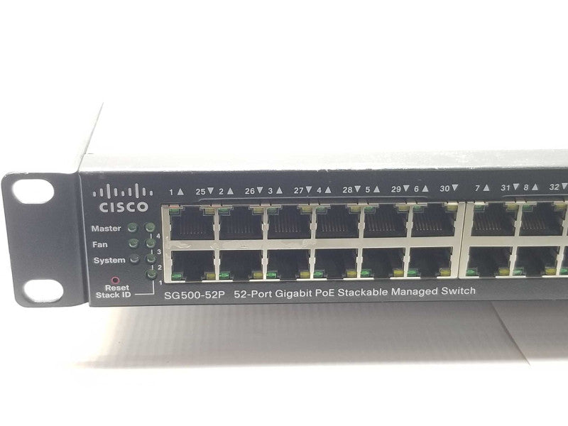 Cisco SG500-52P-K9 52-Port Gig PoE Stackable Managed Switch _