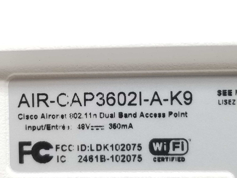 Cisco AIR-CAP3602I-A-K9 Aironet Dual Band Wireless Access Point  ~