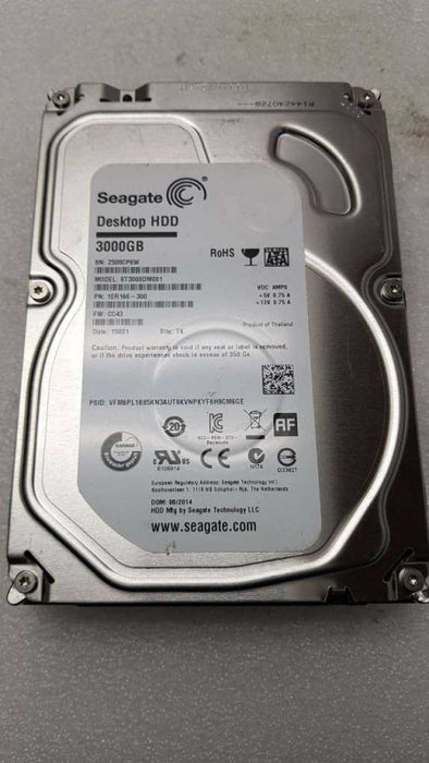 Assorted Brand/Model 3TB SATA 3.5\\" Hard Drive -1 PC