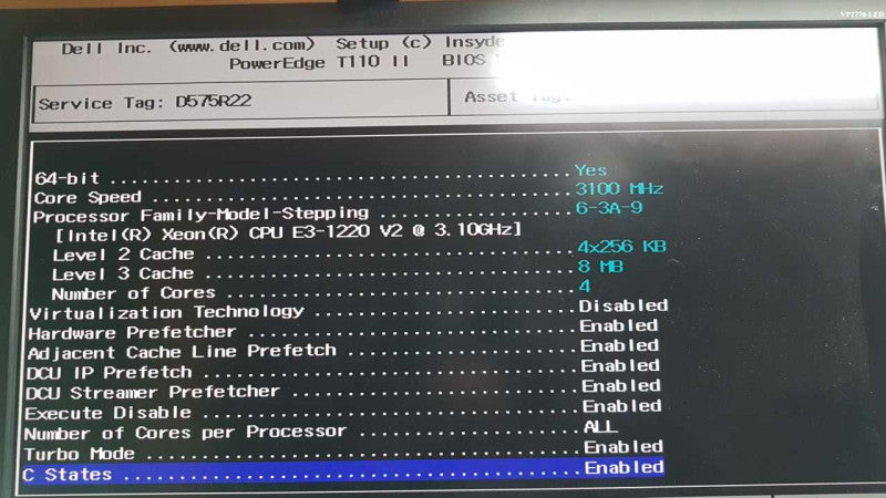 Dell Poweredge T110 (II) Xeon E3-1220 V2 @ 3.10ghz / 8GB Ram  / READ #
