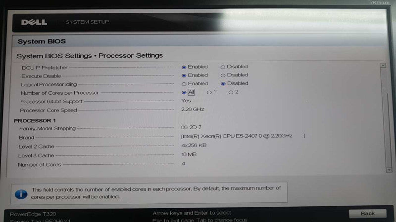 Dell Poweredge T320 Xeon E5-2407 @ 2.20ghz / 16gb ram / READ #
