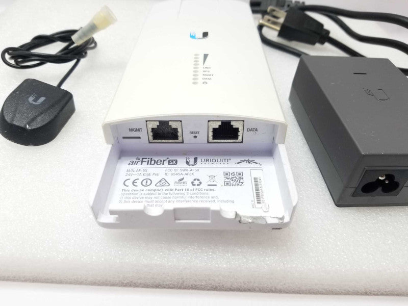 Ubiquiti airFiber AF-5X-US 5GHz Backhaul Radio Tested to power on AS-IS _