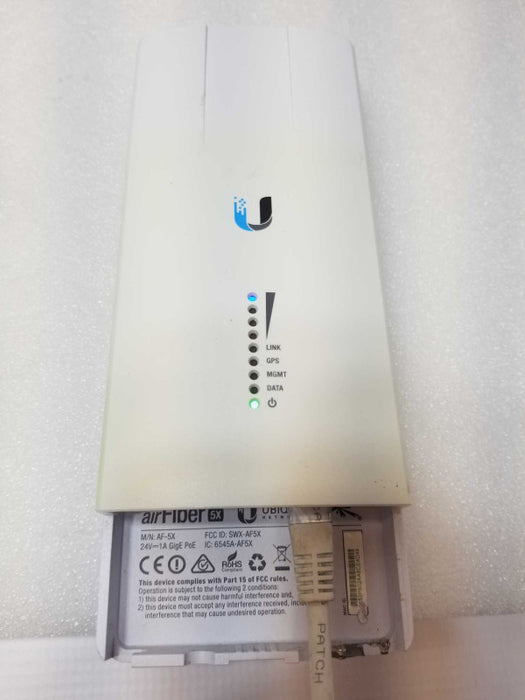 Ubiquiti airFiber AF-5X-US 5GHz Backhaul Radio Tested to power on AS-IS _