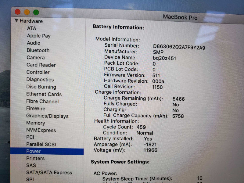 MacBook Pro 2013 Core i7-3635QM @ 2.4 GHz 8GB Ram 250GB SSD GT650 1GB (