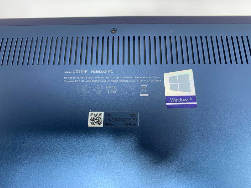 ASUS ZenBook 14\\" UX434F with i7-8565U CPU 16GB RAM & 512GB SSD -