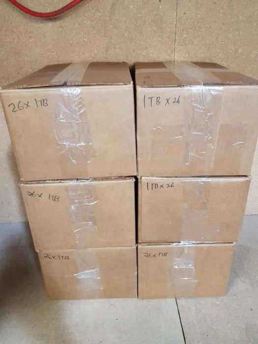 Six boxes of 1 TB 3.5\\'\\' SATA HDDs mixed brands - 156 PCS