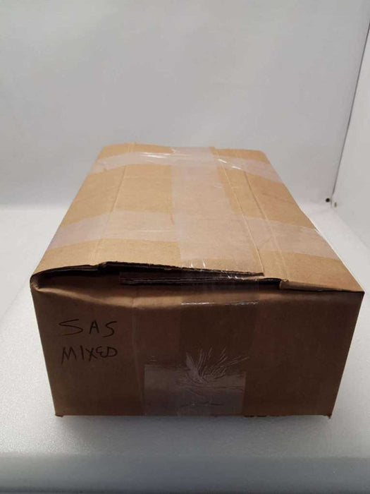 A box of Mixed Sizes 2.5\\'\\' SAS HDDs mixed brands - 57 PCS