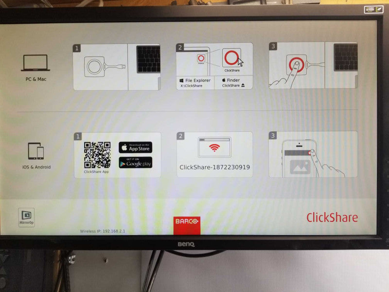 Barco ClickShare CSE-200 Wireless Presentation System R9861520NA W/ 1x Button _