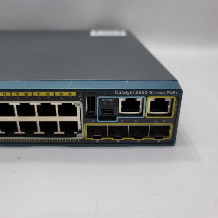 Cisco WS-C2960S-24PS-L 24-Port PoE+ Gigabit Switch 2960S =