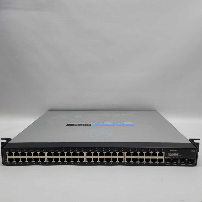 Linksys SRW2048 48-Port 10/100/1000 WebView Gigabit Ethernet Switch 4x SFP =