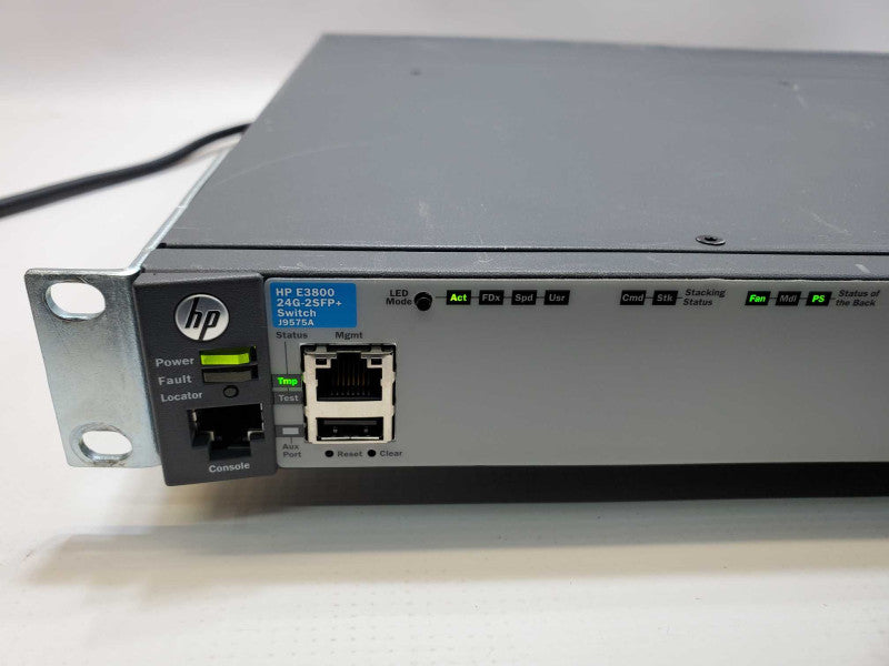 HP E3800 24G-2SFP+ Switch | J9575A | 24 Port Gb Ethernet, 1x Gb 1x 10Gb (