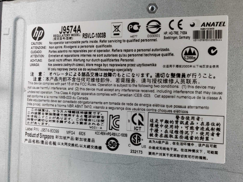 HP E3800 48G-4SFP+ PoE+ 48-Port Fully Managed Network Switch (