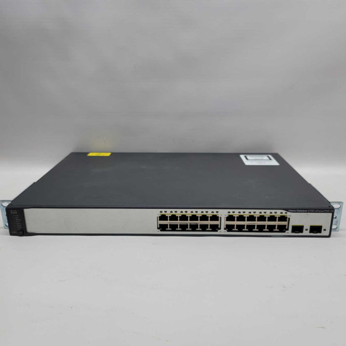 CISCO WS-C3750V2-24PS-S Catalyst 3750V2 24 10/100 PoE + 2SFP =