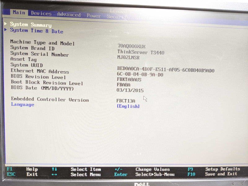 Lenovo TS440 Xeon E3-1225 v3 @ 3.2GHz 12GB DDR3 MR SAS 9240-8I RAID Controller