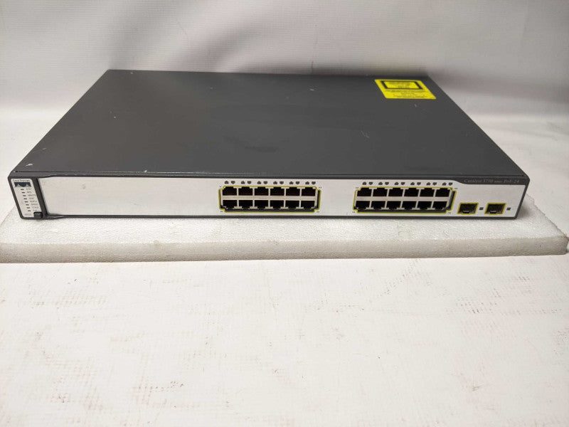 Cisco WS-C3750-24P-S 24 Port PoE Switch