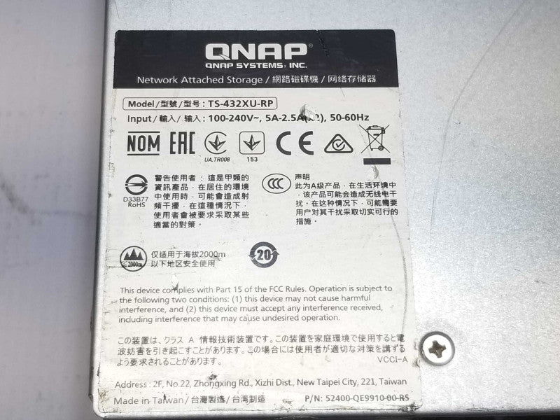 QNAP TS-432XU-RP 10GbE-ready 4-Bay NAS 2x SFP+ ports, 2x PSU, 2x 2TB HDDs SEE _