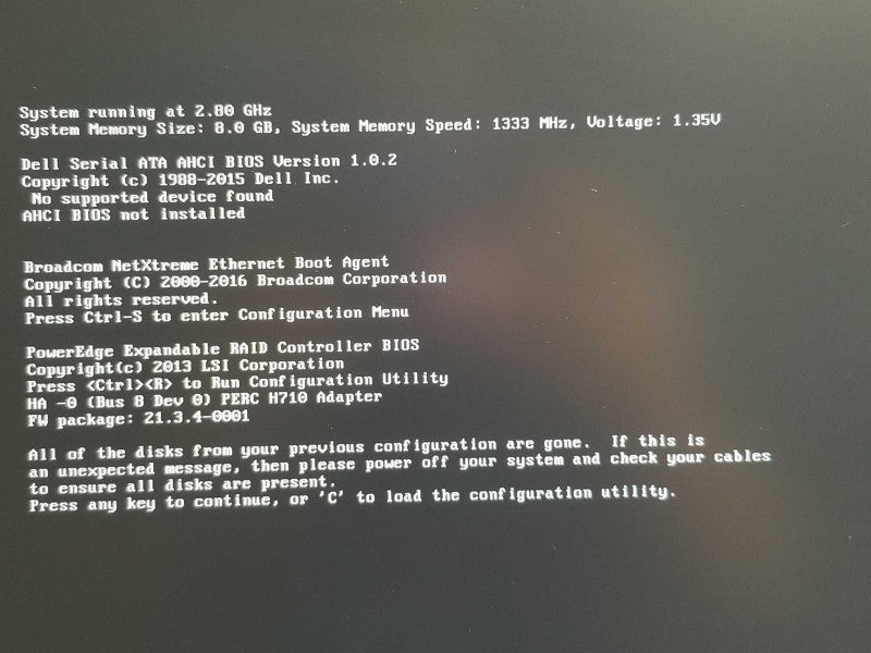 Dell PE T320, 1x Xeon E5-1410 2.8GHz, 8GB, H710, 2x PSU, 4x 2TB HDDs _