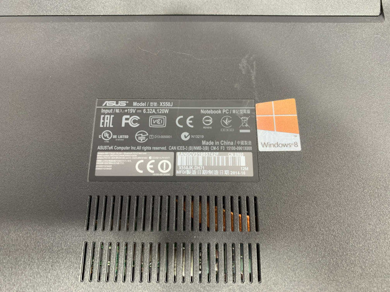 ASUS X550J with i7-4710HQ CPU 8GB RAM & 1TB HDD Storage READ  -