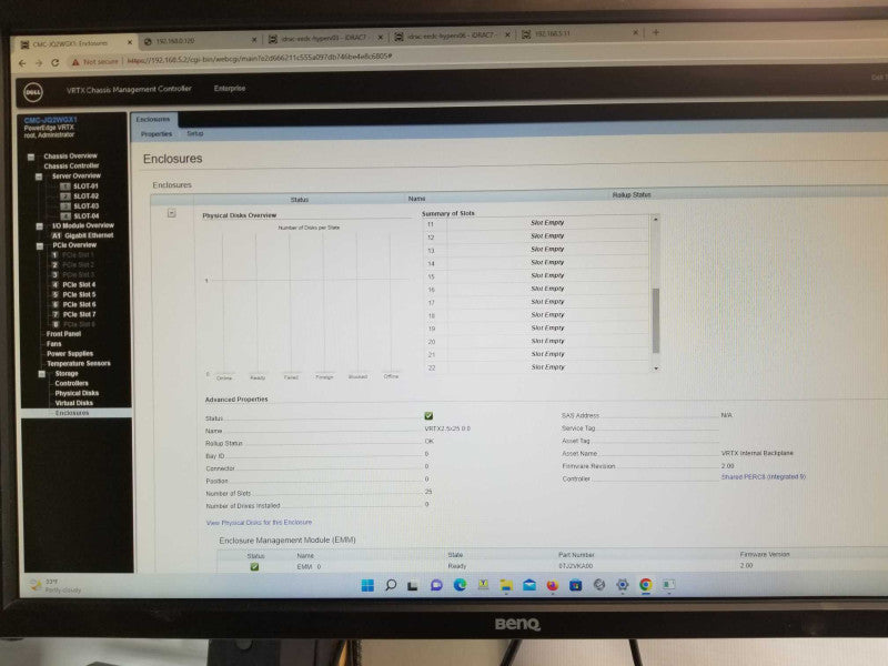 Dell Poweredge Vrtx with 4x powerEdge M620 Blades, 384GB, 8x CPUs, Read _