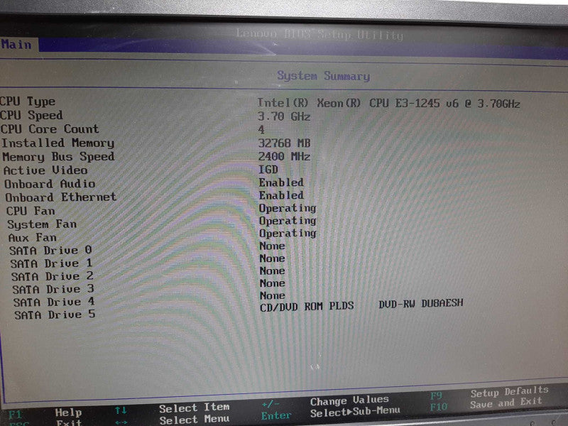 Lenovo ThinkServer TS150 Xeon E3-1245 v6 @ 3.7GHz 32GB DDR4 RAM No HDDs