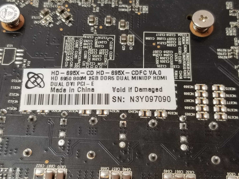 XFX Radeon HD 6950 800M 2GB DDR5 Dual Mini DP HDMI _