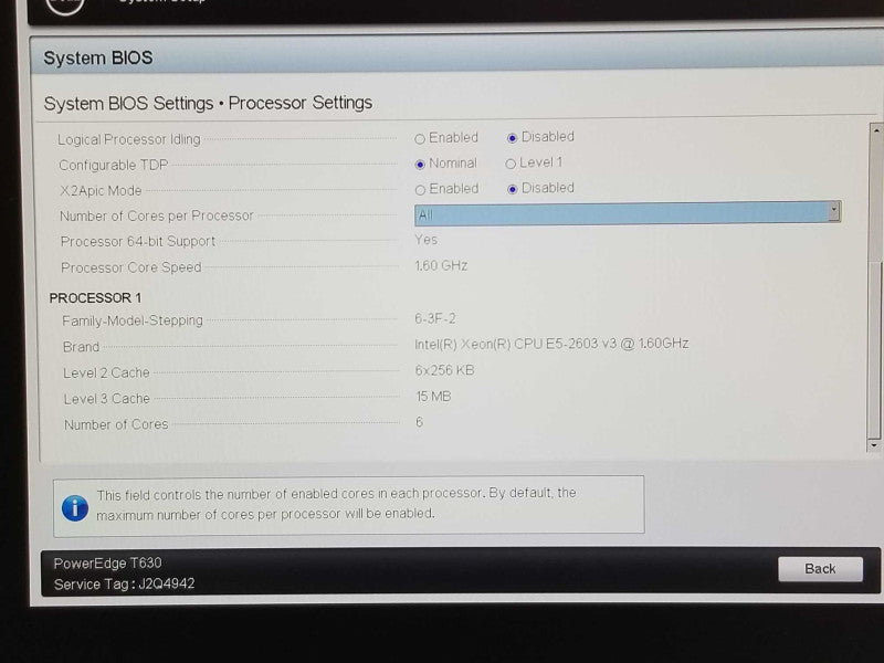 Dell PE T630, 1x Xeon E5-2603v3 1.6GHz, 16GB ECC DDR4, H730, 1x PSU, 3.5\\" _