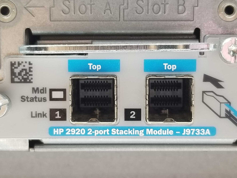 HP J9729A 48-Port Managed Switch 2920-48G-PoE+ w/ Stacking Module J9733A _