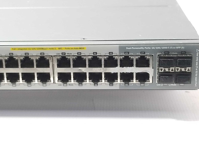 HP J9729A 48-Port Managed Switch 2920-48G-PoE+ w/ Stacking Module J9733A _