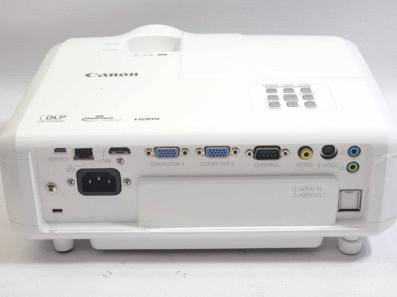 Canon LV-X300 Projector with power cord, carrying bag, and remote +