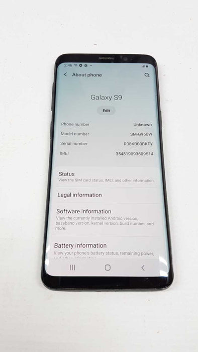 Samsung Galaxy S9 64GB Carrier unlocked - READ #