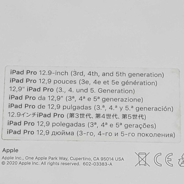 Apple iPad Smart Keyboard Folio for 12.9-inch iPad Pro 3rd, 4th & 5th Gen =
