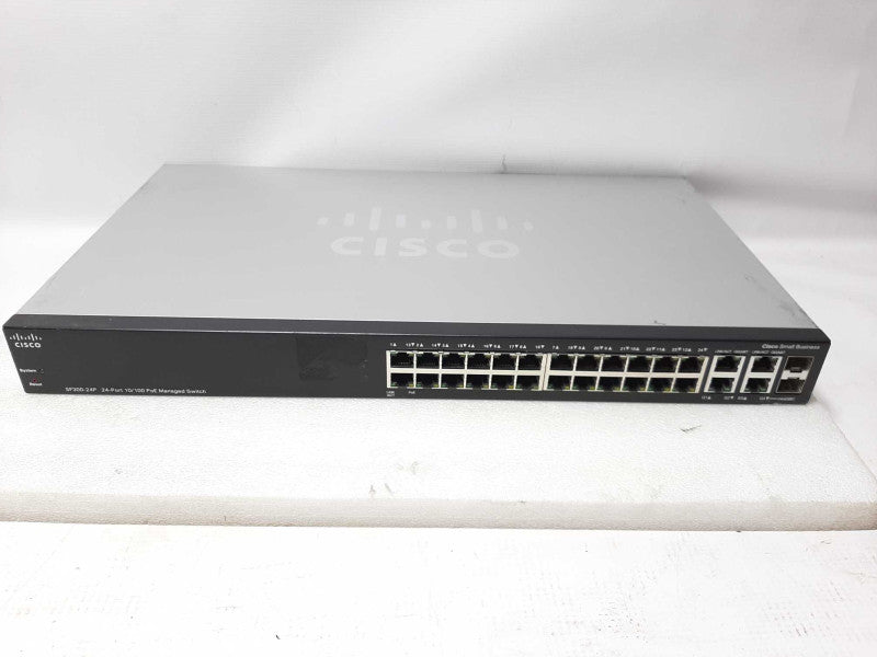 Cisco SF300-24PP Network Link ACT Gigabit 24-Port 10/100 PoE+ Switch