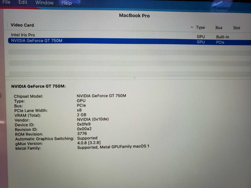 MacBook Pro 2014 15\\" Core i7-4870HQ @ 2.5GHz 16GB Ram 500GB SSD GT 750M 2GB [READ] (