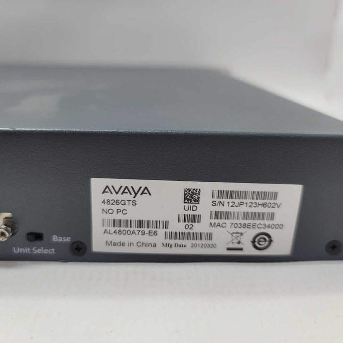 Avaya 4826GTS 24 Port Network Switch =