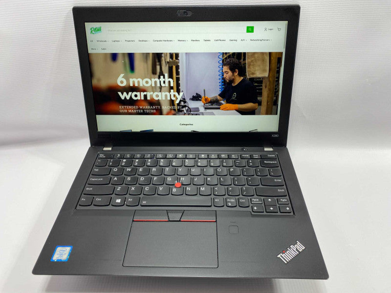 TouchScreen Lenovo ThinkPad x280  with i7-8650U CPU 16GB RAM & 512GB SSD  -
