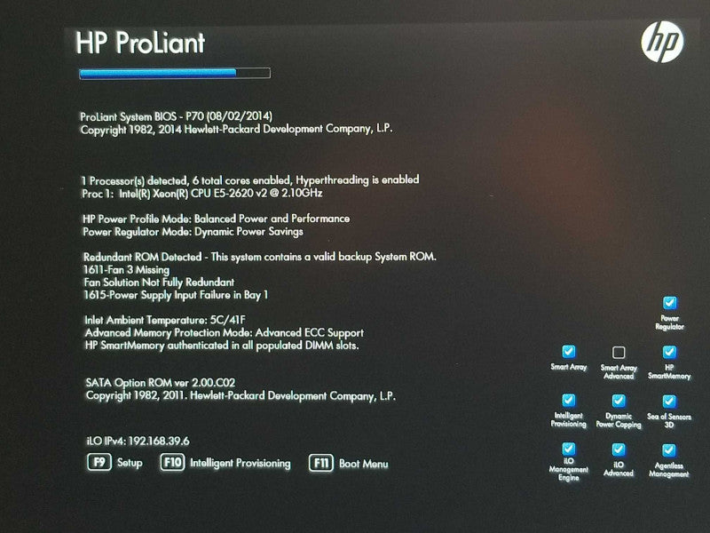 HP Proliant DL380p G8, Xeon E5-2620v2 2.1GHz, 32GB RAM, 2x PSU, AS-IS _